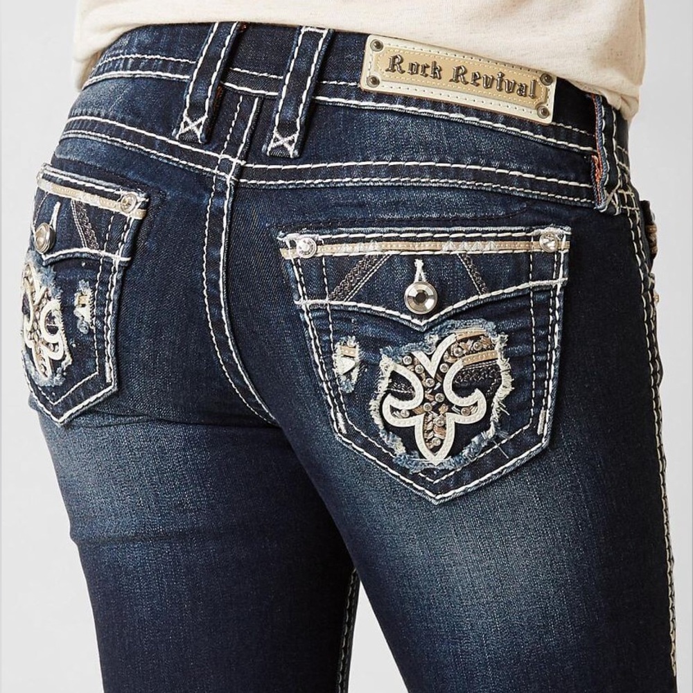 Rock Revival Boris Stretch Cropped Jean